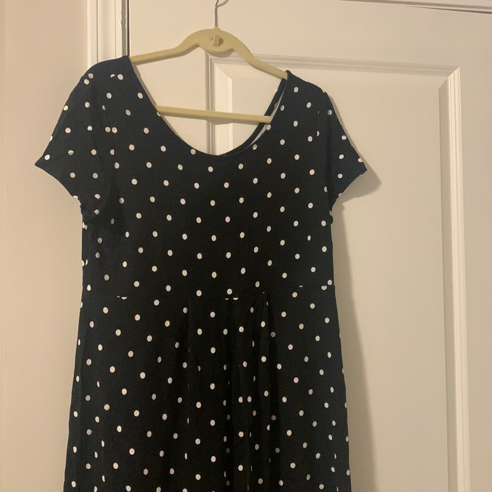 Black and White Polka Dot Maternity Old Navy Dress